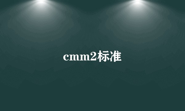 cmm2标准