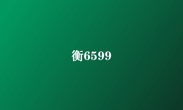 衡6599
