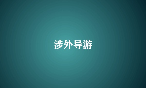 涉外导游