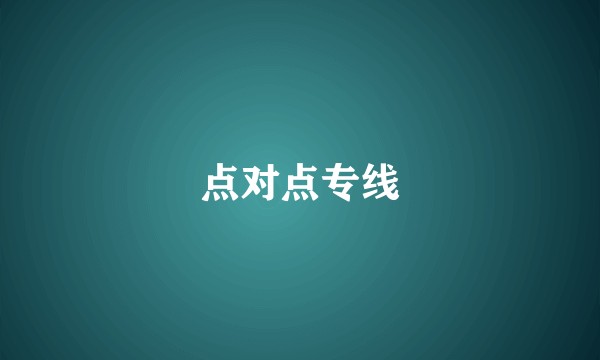 点对点专线