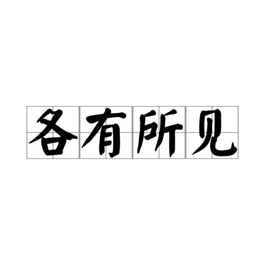 各有所见