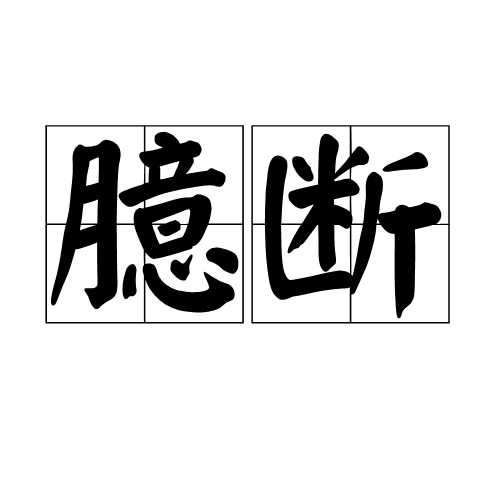 臆断