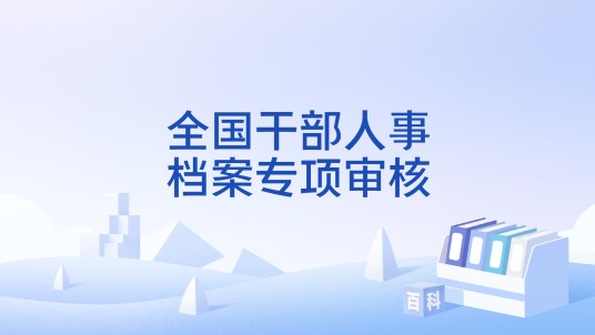 全国干部人事档案专项审核