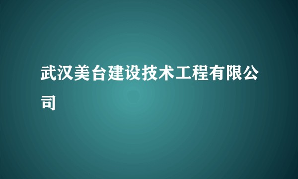 武汉美台建设技术工程有限公司