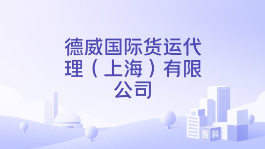 德威国际货运代理（上海）有限公司