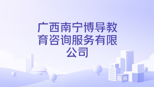 广西南宁博导教育咨询服务有限公司