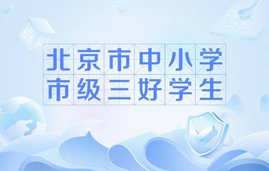 北京市中小学市级三好学生
