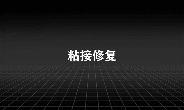 粘接修复