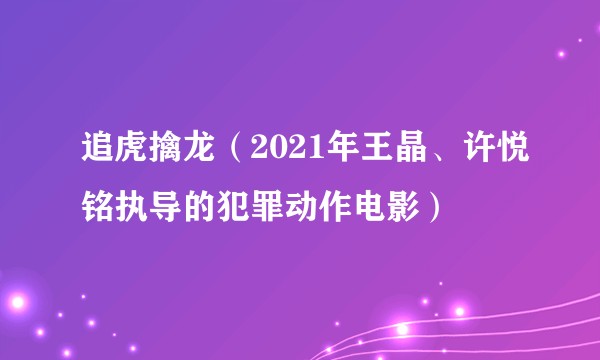追虎擒龙（2021年王晶、许悦铭执导的犯罪动作电影）