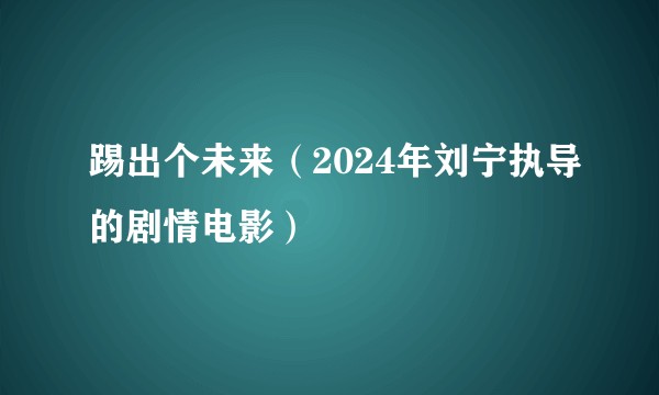 踢出个未来(2024年刘宁执导的剧情电影)