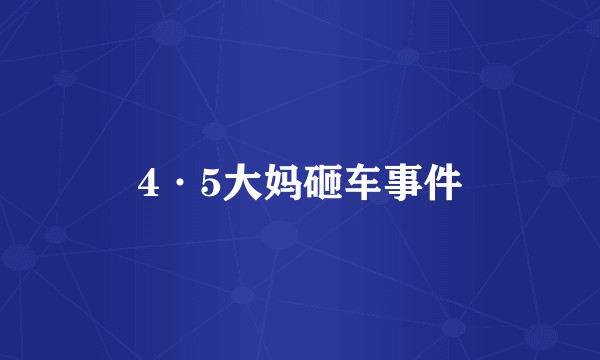 4·5大妈砸车事件