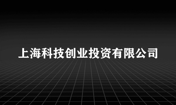 上海科技创业投资有限公司