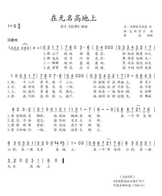 在无名高地上