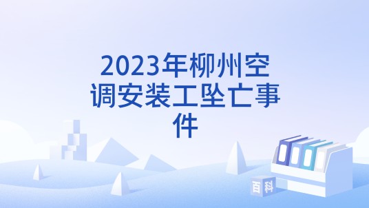 2023年柳州空调安装工坠亡事件