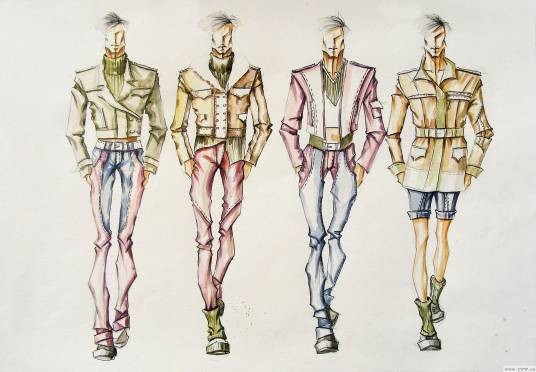 男装服装画