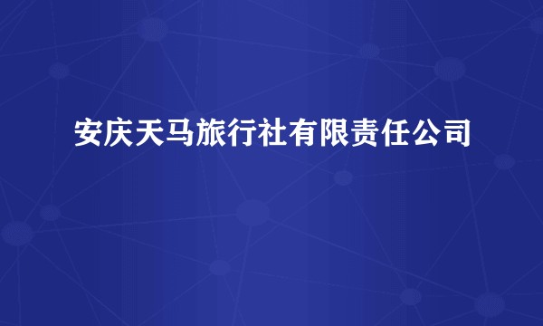 安庆天马旅行社有限责任公司