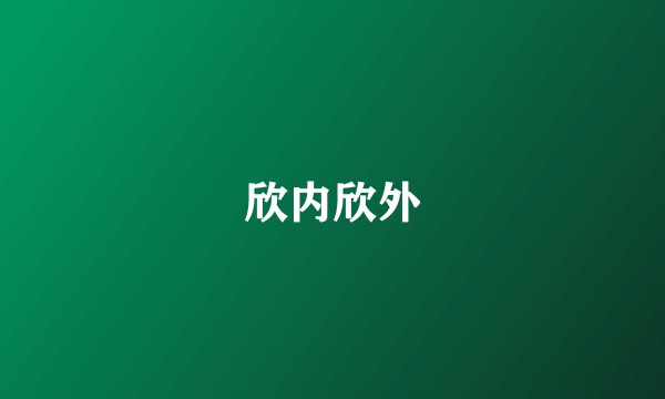 欣内欣外