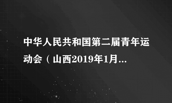 中华人民共和国第二届青年运动会（山西2019年1月14日至8月举办的国家级综合性运动会）