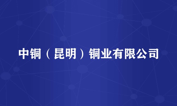 中铜（昆明）铜业有限公司