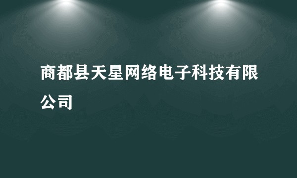 商都县天星网络电子科技有限公司