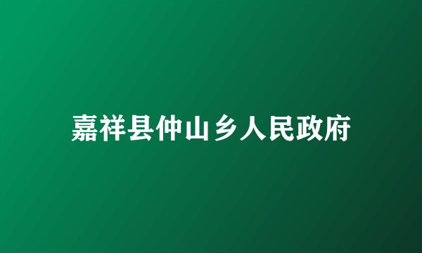 嘉祥县仲山乡人民政府