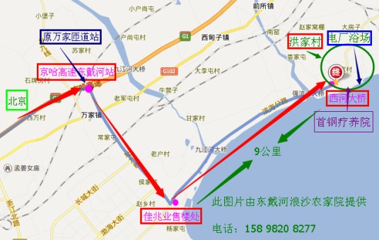 北京至绥中海滨线路
