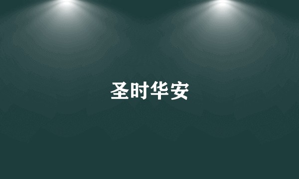 圣时华安