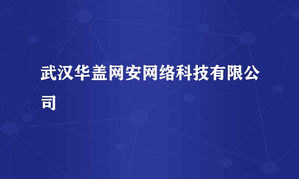 武汉华盖网安网络科技有限公司