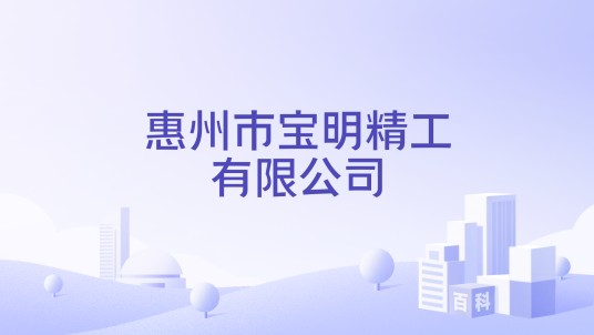 惠州市宝明精工有限公司