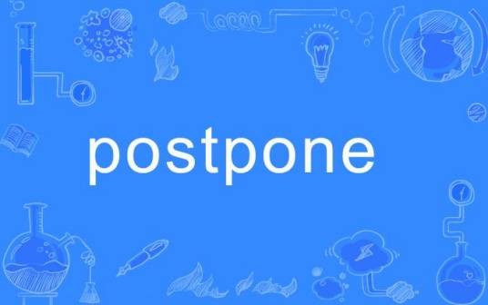 postpone