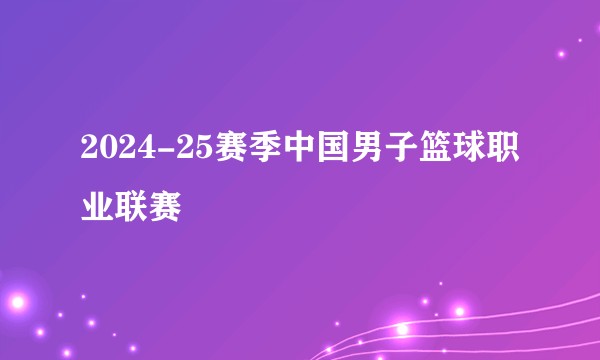 2024-25赛季中国男子篮球职业联赛