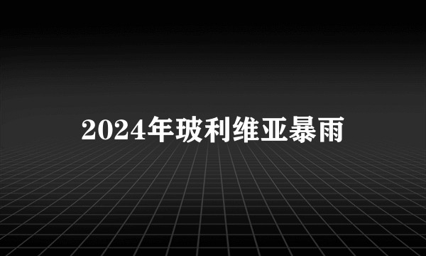2024年玻利维亚暴雨