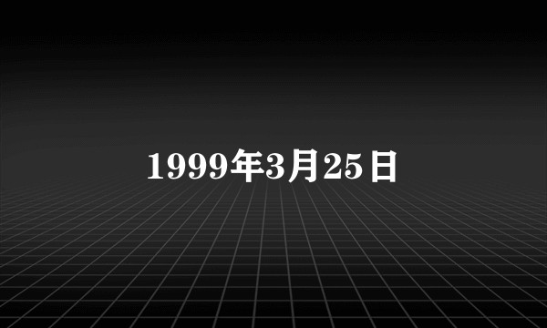 1999年3月25日