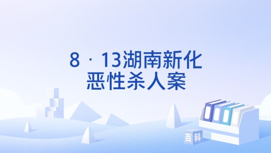 8·13湖南新化恶性杀人案