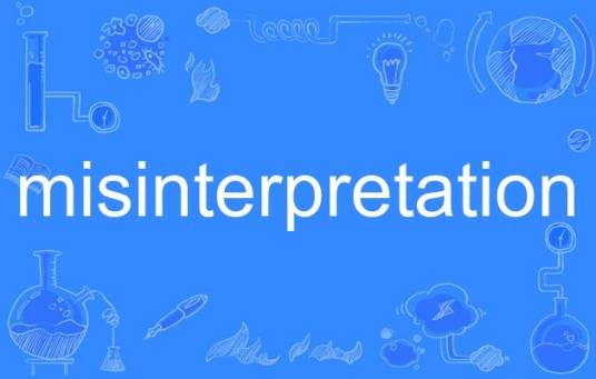 misinterpretation