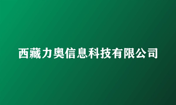 西藏力奥信息科技有限公司
