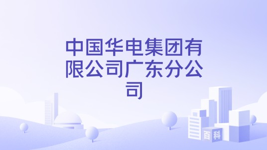 中国华电集团有限公司广东分公司