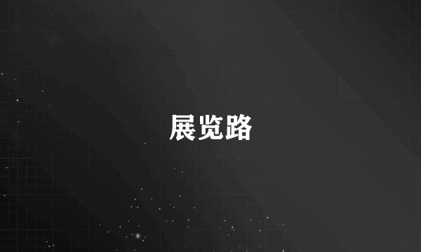 展览路