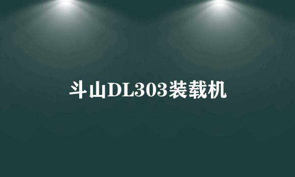 斗山DL303装载机