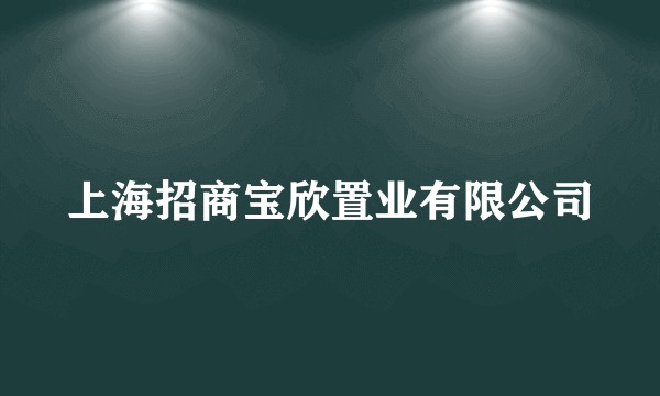 上海招商宝欣置业有限公司