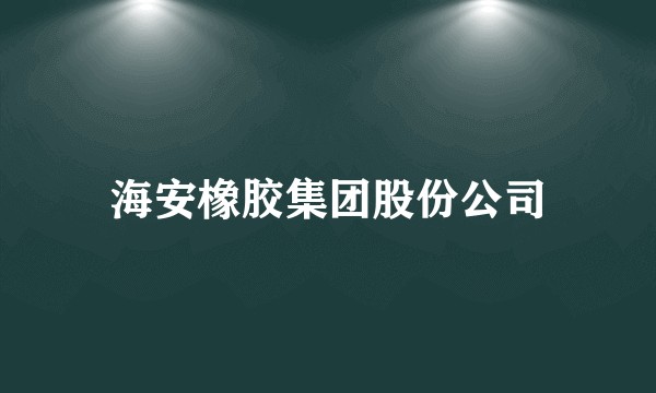 海安橡胶集团股份公司