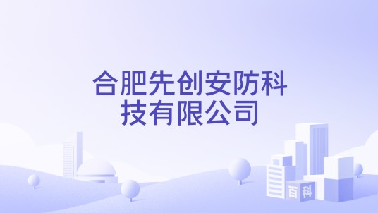 合肥先创安防科技有限公司