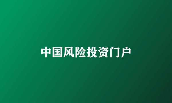 中国风险投资门户