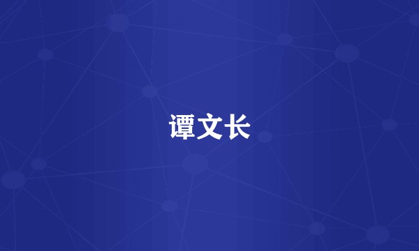谭文长
