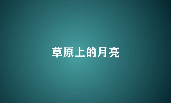草原上的月亮