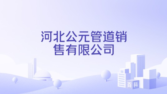 河北公元管道销售有限公司
