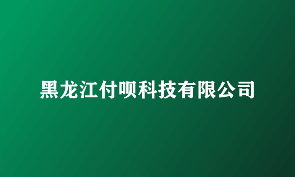 黑龙江付呗科技有限公司