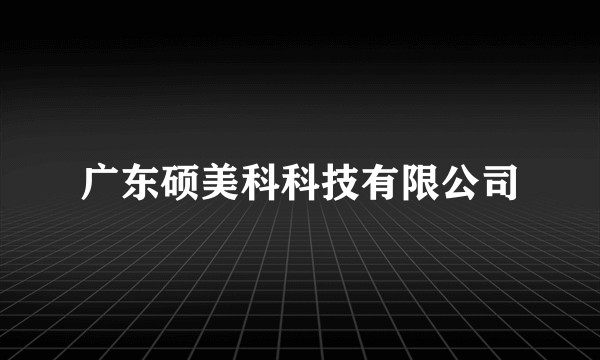 广东硕美科科技有限公司