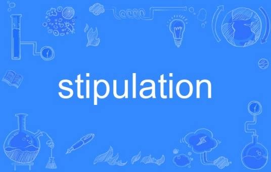 stipulation