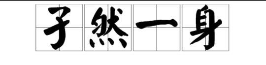 与才华孑然一身是什么意思
